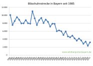 Blässhuhnstrecke in Bayern seit 1985 bis 2021